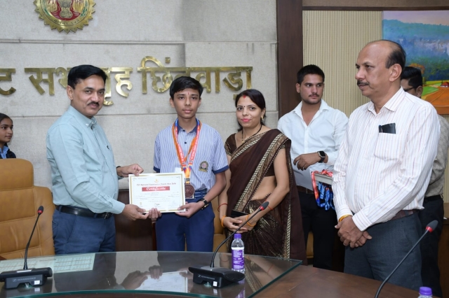 PSY Meritorious honor in Chhindwara Collector
